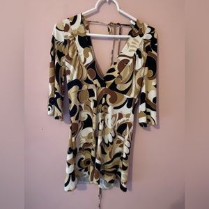 2000s mini dress with sleeves